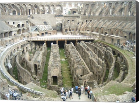 Framed Colosseum Interior Print