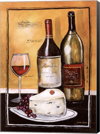 Framed Wine Notes II Print