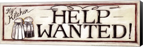Framed Help Wanted - mini Print
