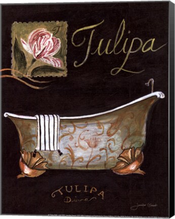 Framed Tulipa Bath - mini Print
