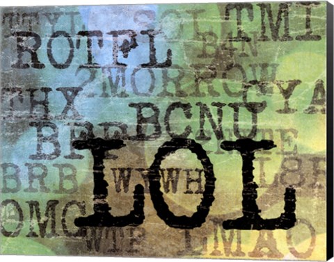 Framed Text Logic I Print
