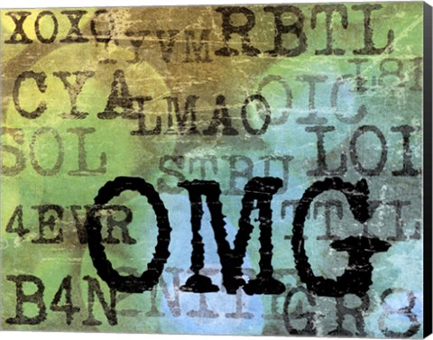 Framed Text Logic II Print