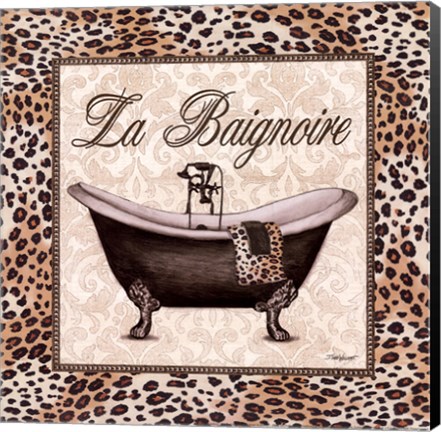 Framed Leopard Bathtub Print