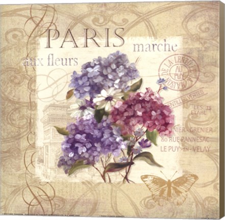 Framed Paris Flower Market Print