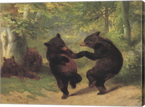 Framed Dancing Bears Print