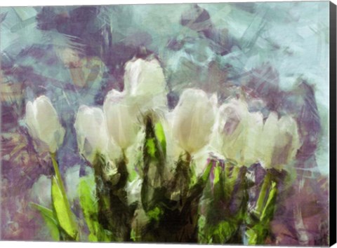 Framed Sunlit Tulips II Print