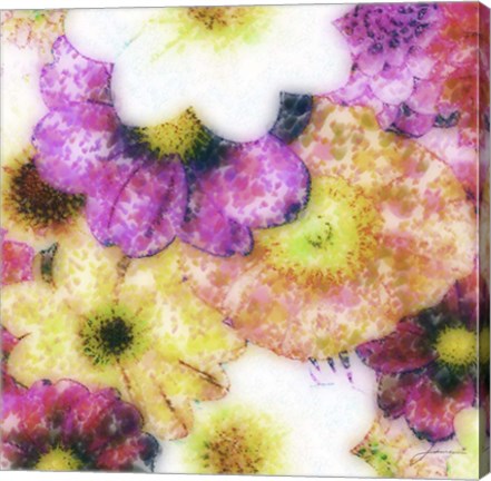 Framed Floral Reef II Print
