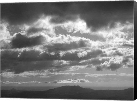 Framed Mountains &amp; Clouds I Print