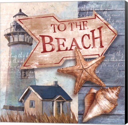 Framed To the Beach Print