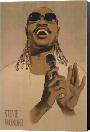 Framed Stevie Wonder Print