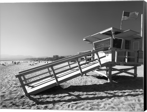 Framed California Lifeguard Stand Print