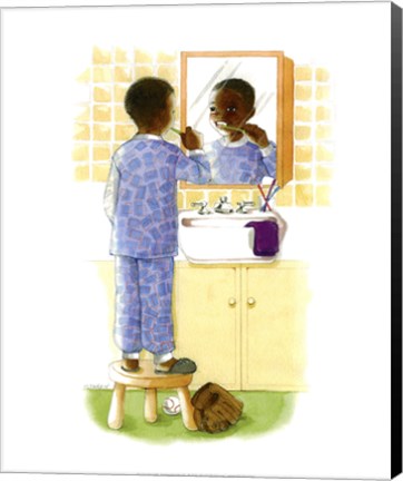 Framed Sunshine Smiles (Boy) Print