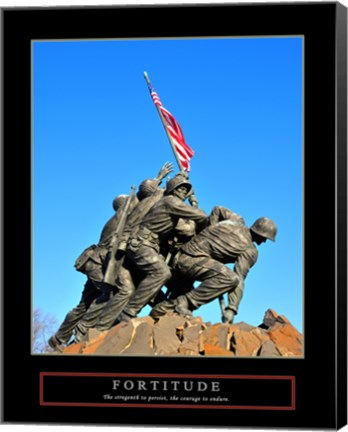 Framed Fortitude-Iwo Jima Print