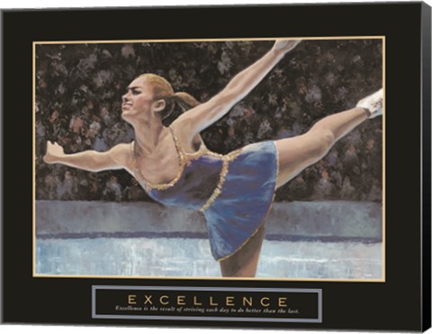 Framed Excellence - Ice Skater Print