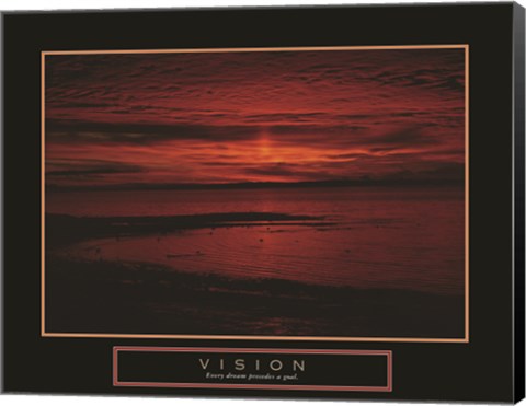 Framed Vision - Crimson Morning Print