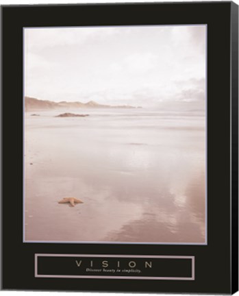 Framed Vision - Foggy Beach Print