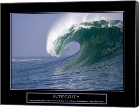 Framed Integrity - Wave Print