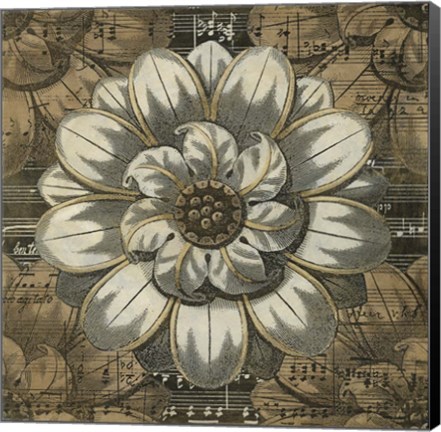 Framed Rosette Detail IV Print