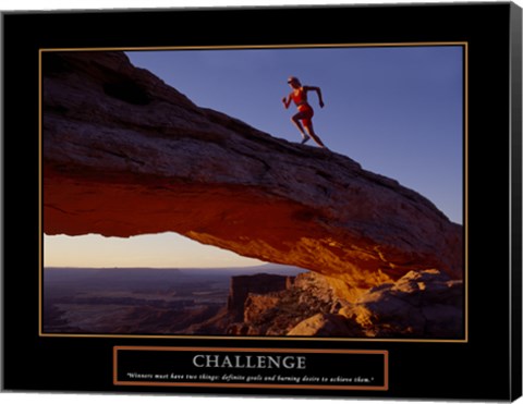 Framed Challenge-Runner Print