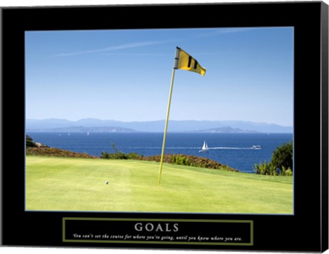 Framed Goals-Golf Print