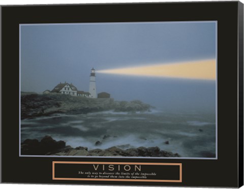 Framed Vision-Lighthouse Print