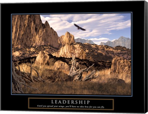 Framed Leadership-Eagle Print