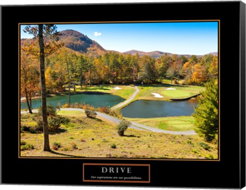 Framed Drive-Golf Print