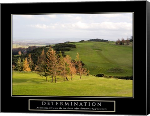 Framed Determination-Golf Print