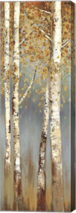 Framed Butterscotch Birch Trees I Print