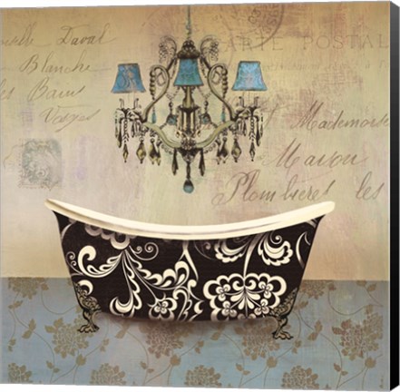 Framed French Vintage Bath II - Mini Print