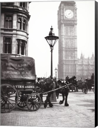 Framed Big Ben, London, c 1900s Print