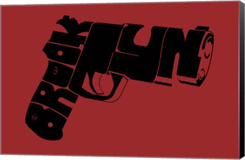 Framed Gun from Brooklyn Print