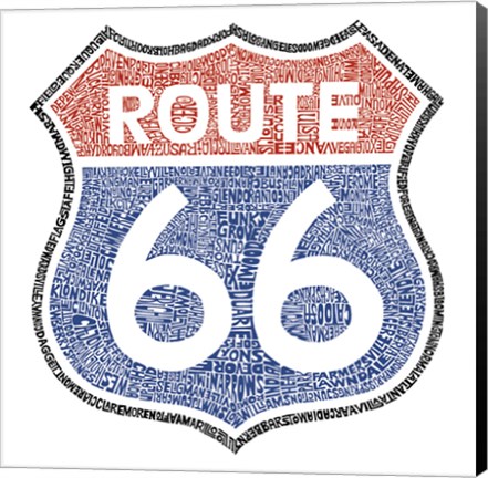 Framed Legendary Route 66 Print