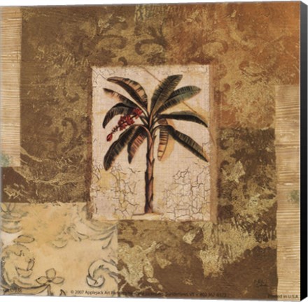 Framed Palm Patchwork II Print