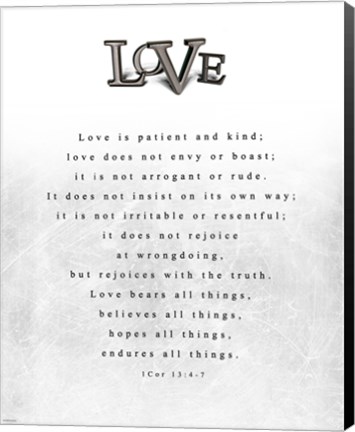 Framed Love Quote Print