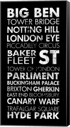 Framed London II Print