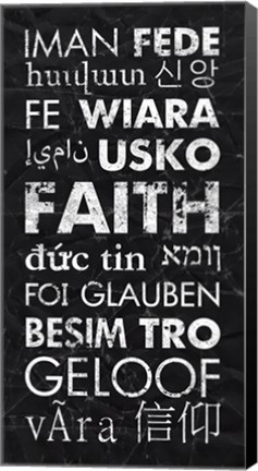 Framed Faith in Different Languages Print