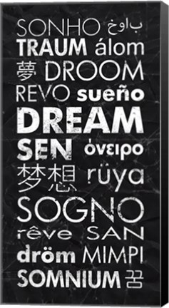 Framed Dream in Different Languages Print