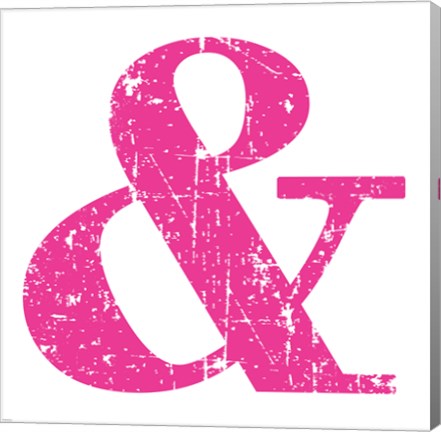 Framed Pink Ampersand Print