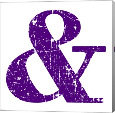 Framed Purple Ampersand Print