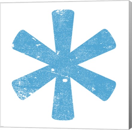 Framed Blue Asterisk Print