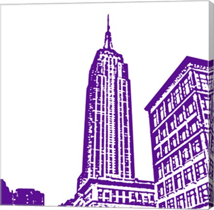 Framed Purple Empire Print