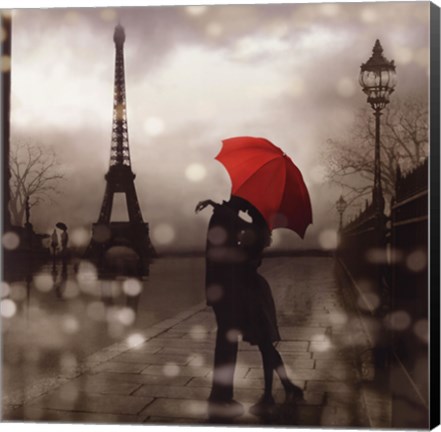 Framed Paris Romance Print
