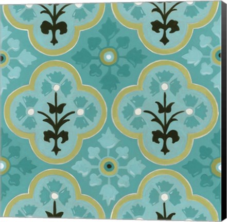Framed Cottage Patterns VI Print