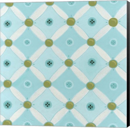 Framed Cottage Patterns VIII Print