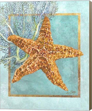 Framed Starfish and Coral Print