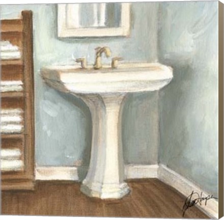 Framed Porcelain Bath III Print