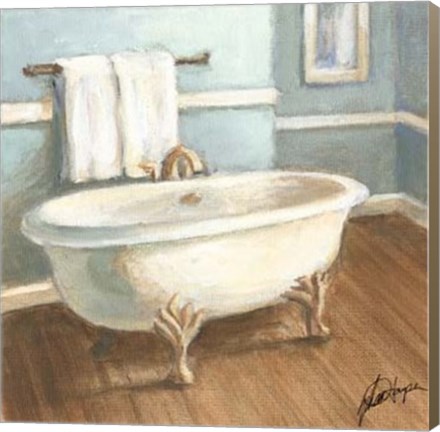 Framed Porcelain Bath IV Print