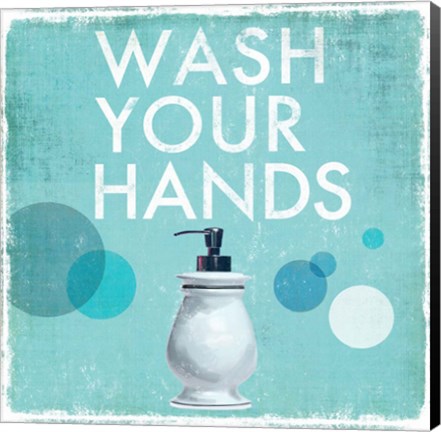 Framed Wash your Hands Print