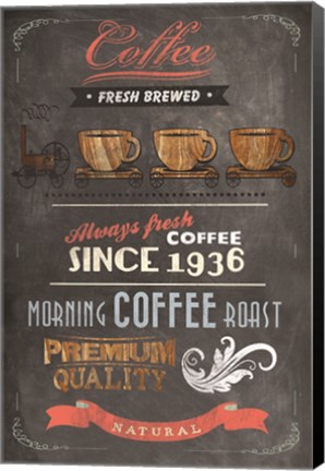 Framed Coffee Menu II Print